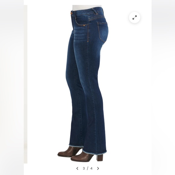 Democracy Absolution Dark Indigo Itty Bitty Boot Cut Jeans - Size 4 - NWOT - Picture 3 of 7